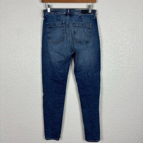 Anthropologie Adriano Goldschmied‎ Womens Jeans Sz 28 High Rise Slim Straight - Picture 8 of 11